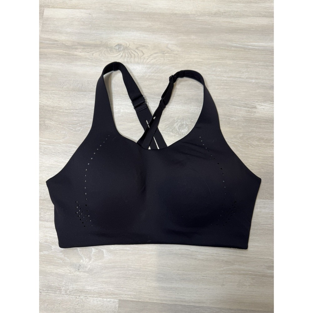 Lululemon Enlite Bra 36D Black High Support Crossback Running Sports Bra